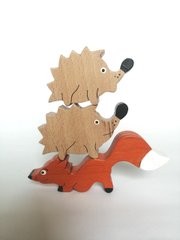 Набір дерев'яних іграшок  балансир Лісові звірята
