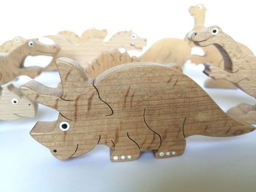 Балансир- дерев'яні іграшки  динозаври.