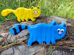 Набір дерев'яних іграшок Котики - патріотики