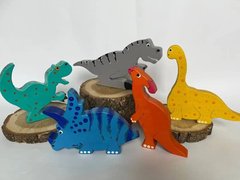 Дерев'яні іграшки набір динозаврів
