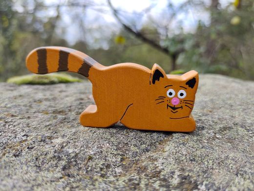Набір дерев'яних іграшок котиків балансир Домашні друзі