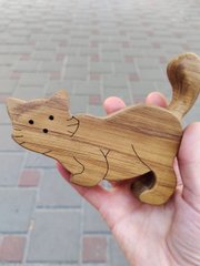 Дерев'яна іграшка Кіт