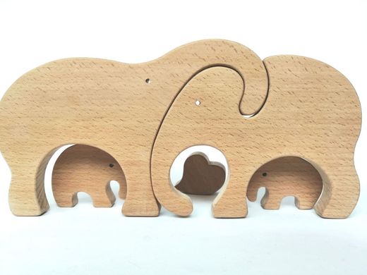 Вкладка -пазл Сім'я слонів